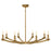 Robert Abbey Goldie 8 Lt Chandelier, Lacquered Burnished Brass - 2953