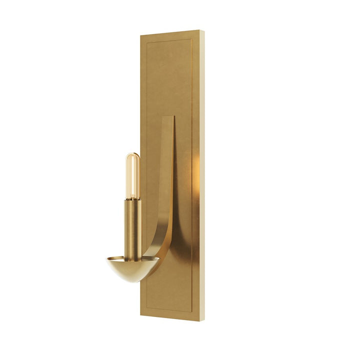 Robert Abbey Goldie 1 Lt Rectangle Wall, Lacquered Burnished Brass - 2955