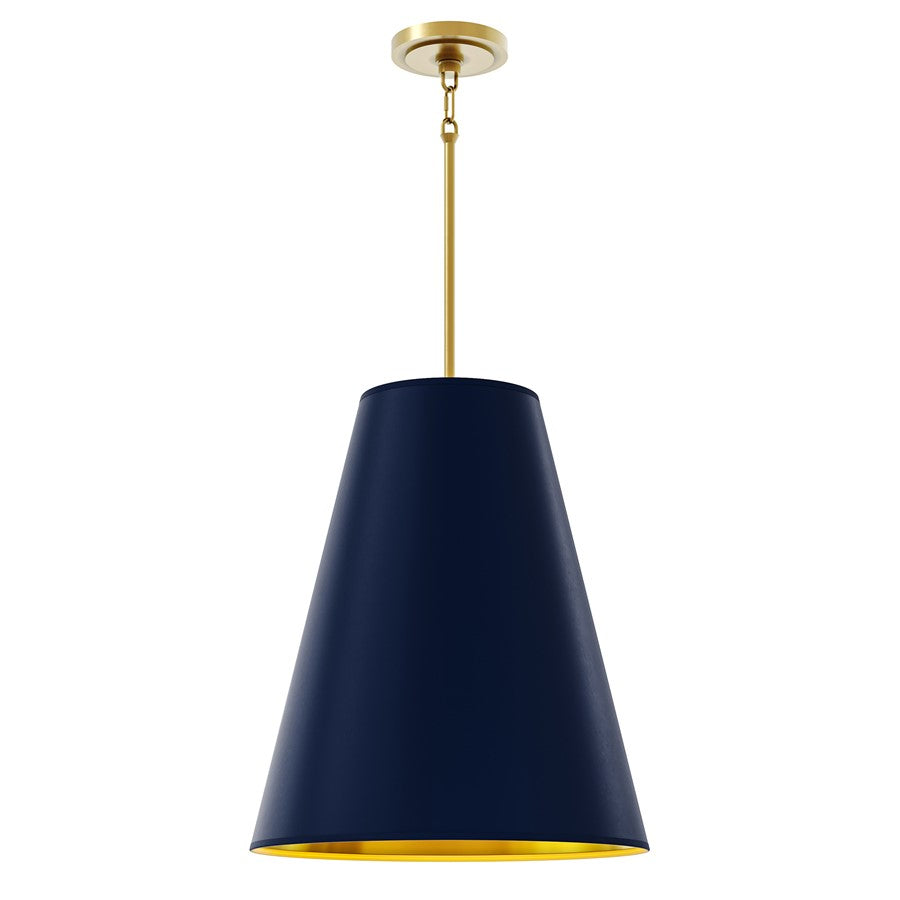 Robert Abbey Chrissy 4-Light Pendant, Modern Brass/Blue/Matte Gold - 494MMB