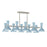 Robert Abbey Clare 10 Lt Chandelier, Baby Blue, Silver/Blue - BB21BB