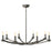 Robert Abbey Goldie 8 Lt Chandelier, Blackened Polished Nickel - BP2953
