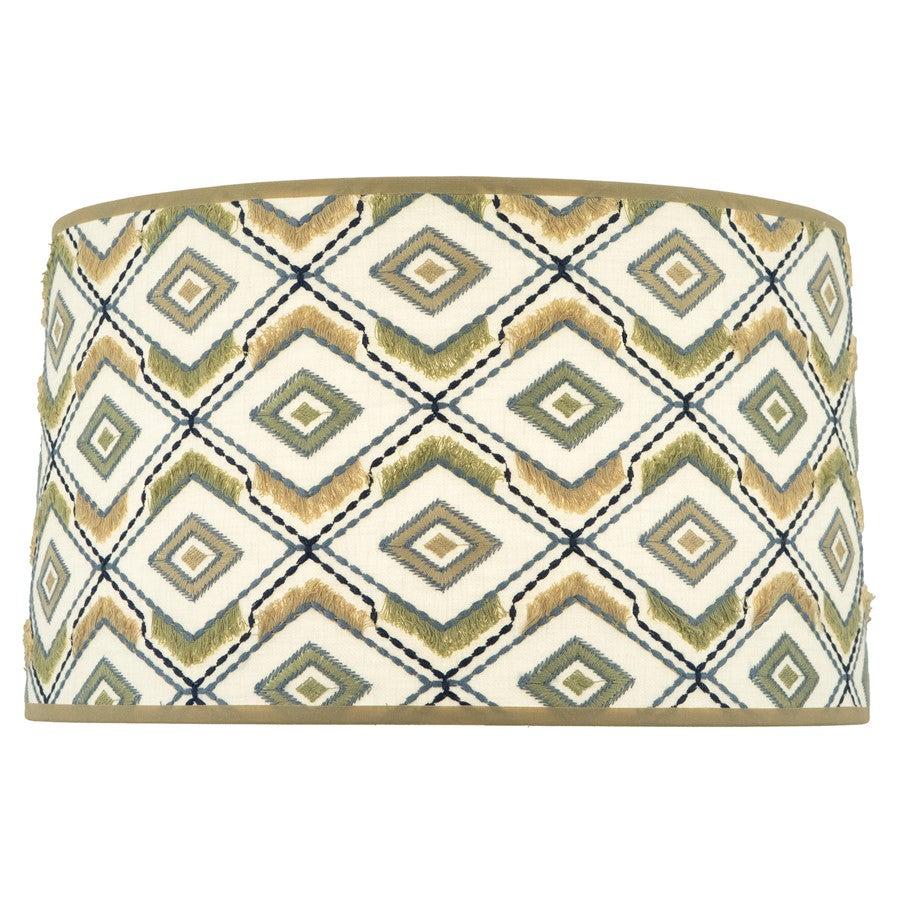Robert Abbey Abbey Rose Lamp Shade, Sage/Lola Khaki - CS32
