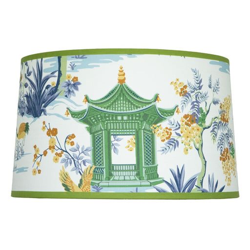 Robert Abbey Abbey Rose Lamp Shade, Harmony Bluebell/Verde Hoja - CS42