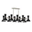 Robert Abbey Clare 10 Lt Chandelier, Obsidian, Silver/Blk - OS21OS