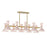 Robert Abbey Clare 10 Lt Chandelier, Rose Water, Gold/Pink - RW20RW