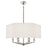 Robert Abbey Jacqueline 6 Lt Pendant, Polished Nickel/Oyster Linen - S1199