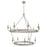 Robert Abbey William 14 Lt Chandelier, Silver/Wht, Silver - S269