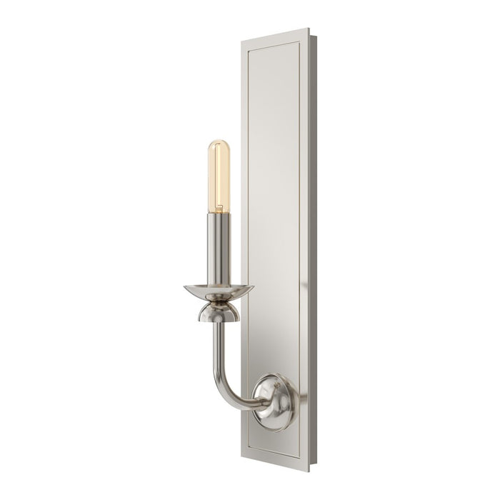 Robert Abbey William 1 Lt Wall Sconce/Rectangle Backplate, Silver - S272