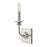 Robert Abbey William 1 Lt Wall Sconce, Polished Nickel/Wht, Silver - S273