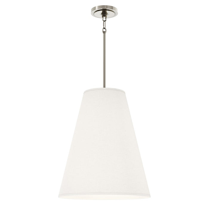 Robert Abbey Chrissy 4 Lt Pendant, Polished Nickel/Shannon Oyster Fabric - S494
