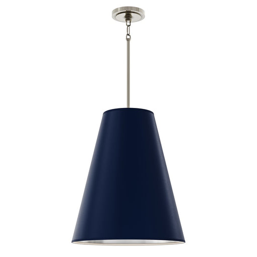Robert Abbey Chrissy, Polished Nickel/Matte Midnight Blue/Matte Slvr - S494MMB