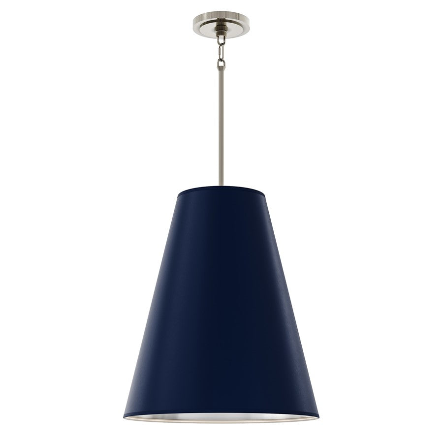 Robert Abbey Chrissy, Polished Nickel/Matte Midnight Blue/Matte Slvr - S494MMB
