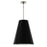 Robert Abbey Chrissy 4-Light Pendant, Nickel/Matte Obsidian/Matte Slvr - S494MOS