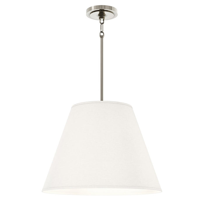 Robert Abbey Janet 4 Lt Pendant, Polished Nickel/Shannon Oyster Fabric - S495