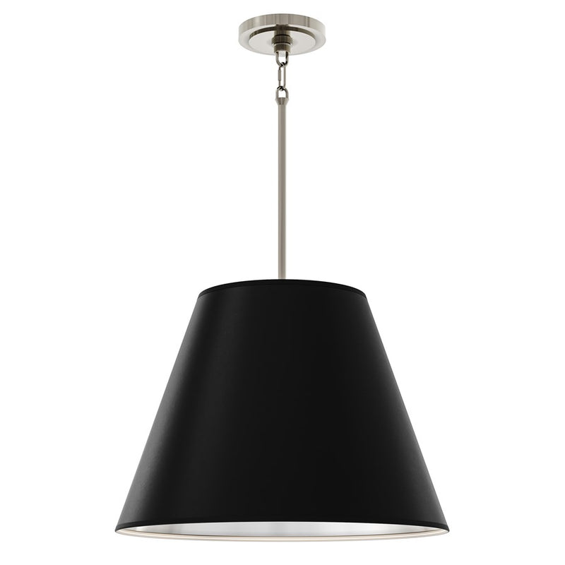 Robert Abbey Janet 4 Lt Pendant, Nickel/Obsidian/Silver - S495MOS