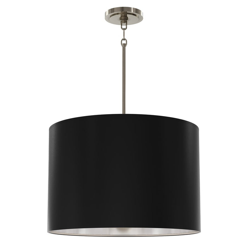 Robert Abbey Jack 4 Lt Pendant, Nickel/Obsidian/Silver - S496MOS