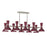 Robert Abbey Clare 10 Lt Chandelier, Sugar Plum, Silver/Purple - SM21SM