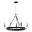 Robert Abbey William 5 Lt Chandelier, Deep Patina Brz/Wht, Brz - Z271