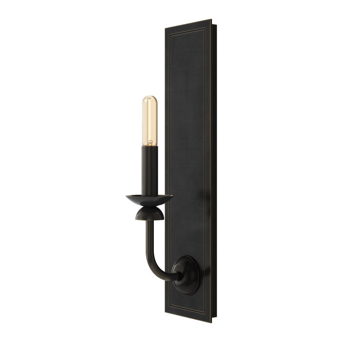 Robert Abbey William 1 Lt Wall Sconce/Rectangle Backplate, Deep Brz - Z272