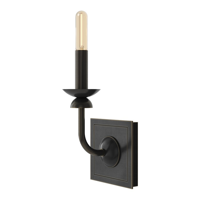 Robert Abbey William 1 Lt Wall Sconce, Deep Patina Brz/Wht, Brz - Z273