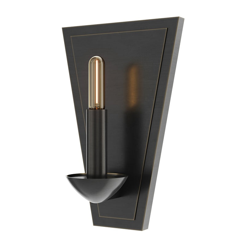Robert Abbey Goldie 1 Lt Triangle Wall Sconce, Deep Patina Brz - Z2954