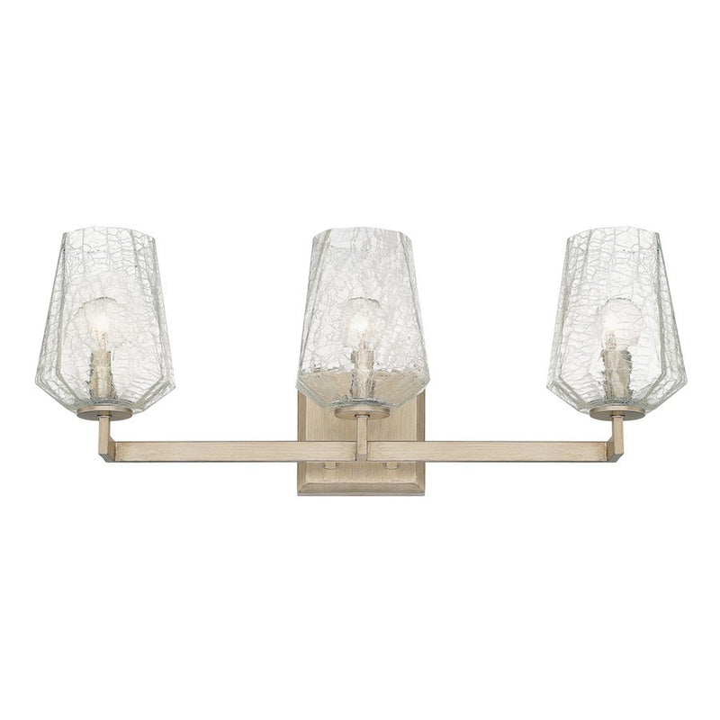 OPEN BOX ITEM: Capital Lighting Arden 3 Light Vanity, Silver/Ice