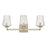 OPEN BOX ITEM: Capital Lighting Arden 3 Light Vanity, Silver/Ice
