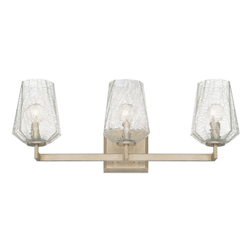 OPEN BOX ITEM: Capital Lighting Arden 3 Light Vanity, Silver/Ice