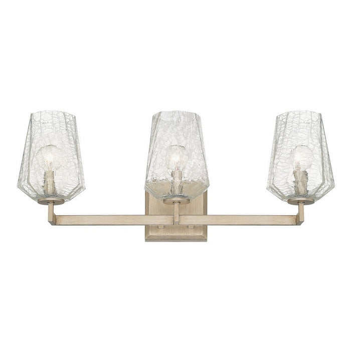 OPEN BOX ITEM: Capital Lighting Arden 3 Light Vanity, Silver/Ice