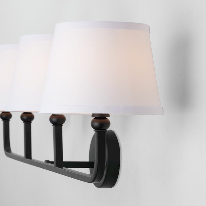 OPEN BOX ITEM: Capital Lighting Dawson 4-Light Vanity, Black