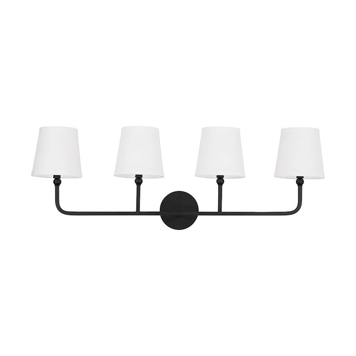 OPEN BOX ITEM: Capital Lighting Dawson 4-Light Vanity, Black