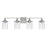 OPEN BOX ITEM: HomePlace by Capital Colton 4 Light Vanity, Nickel