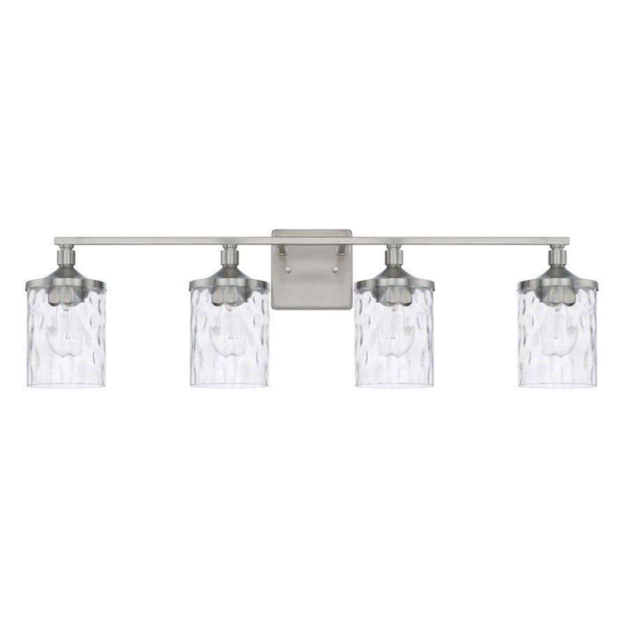 OPEN BOX ITEM: HomePlace by Capital Colton 4 Light Vanity, Nickel