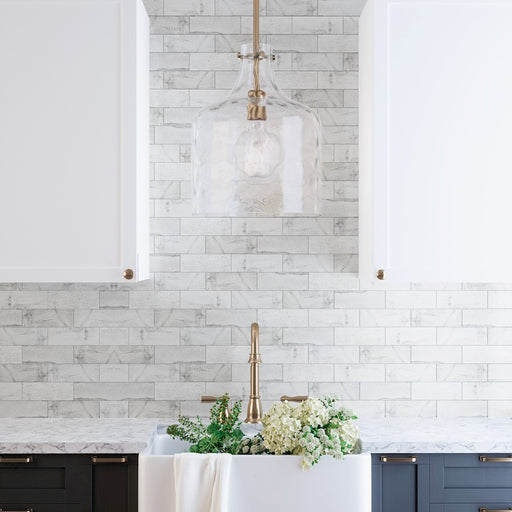OPEN BOX ITEM: HomePlace by Capital Lighting 1 Light Pendant, Brass
