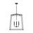 OPEN BOX ITEM: Capital Lighting Thea 4 Light Large Foyer, Matte Black