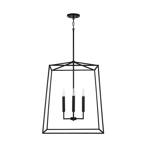 OPEN BOX ITEM: Capital Lighting Thea 4 Light Large Foyer, Matte Black