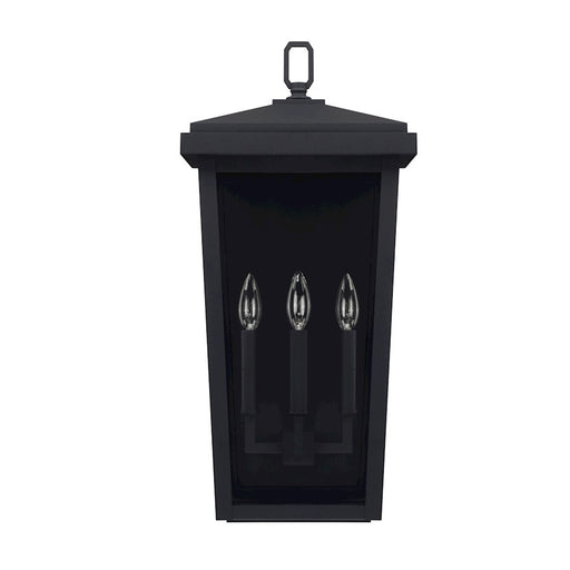 OPEN BOX ITEM: Capital Lighting Donnelly 3 Lt SM Outdoor Wall, Black