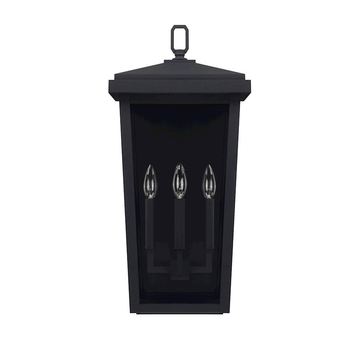 OPEN BOX ITEM: Capital Lighting Donnelly 3 Lt SM Outdoor Wall, Black