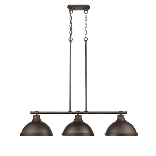 OPEN BOX ITEM: Golden Lighting Duncan 3-Lt Linear Pendant, BZ
