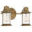 OPEN BOX ITEM: Quoizel Riggs 2 Light Bath Vanity, Weathered Brass