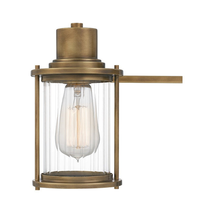 OPEN BOX ITEM: Quoizel Riggs 2 Light Bath Vanity, Weathered Brass