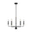 Generation Lighting Oliver 5 Light Chandelier, Midnight Black - 3000705-112