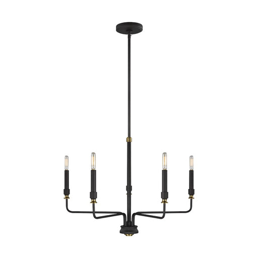 Generation Lighting Oliver 5 Light Chandelier, Midnight Black - 3000705-112