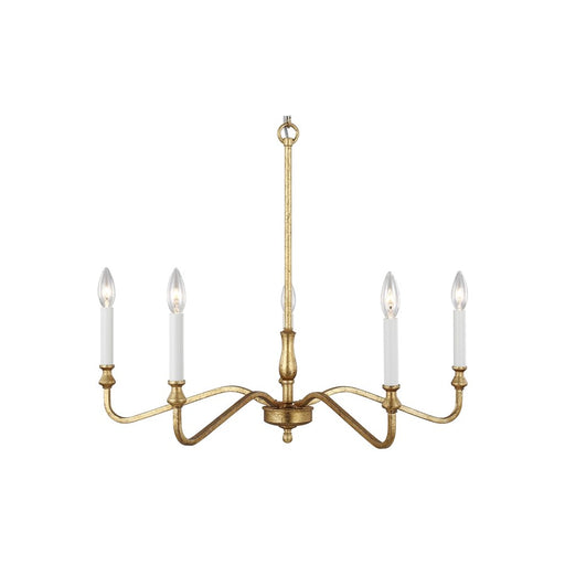 Generation Lighting Lanne 5 Light Chandelier, Antique Gild - 3001905-775