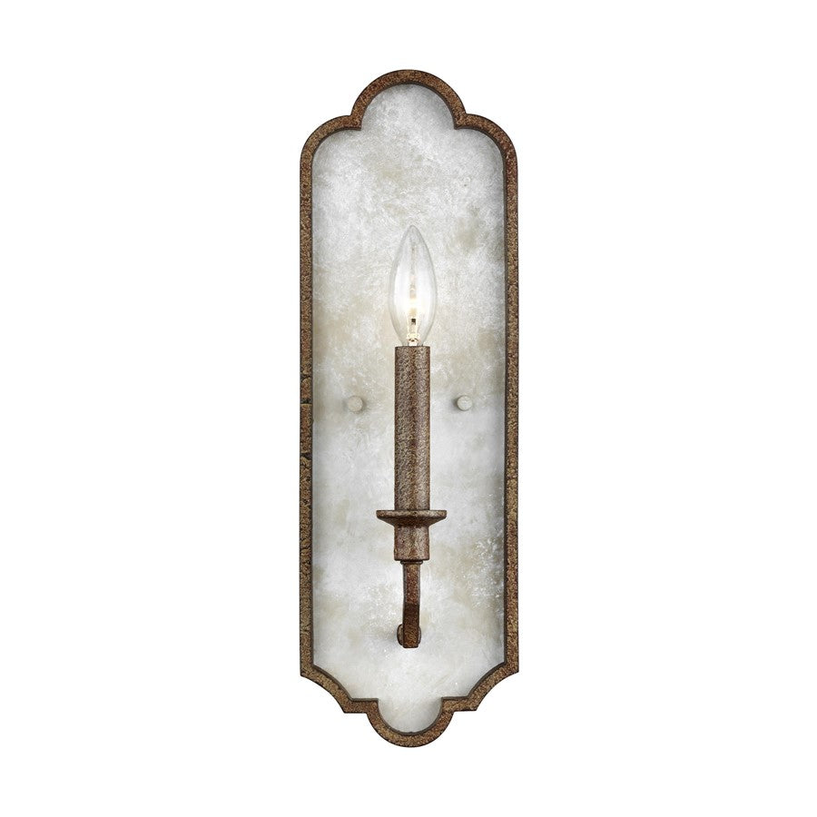 Generation Lighting Spruce 1Lt Wall Sconce, Distressed White Wood - 4000501-748