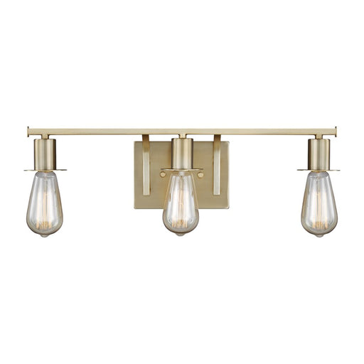 Generation Lighting Brut 3 Light Bath Vanity, Satin Brass - 4001303-848