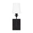 Generation Lighting Bellevue 1Lt Sconce, Black/Cased Opal Etched - 4001601-112