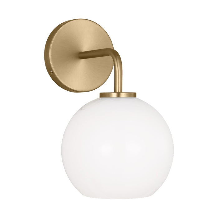 Generation Lighting Orley 1 Light Bath Vanity, Satin Brass/Milk - 4002581-848