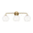 Generation Lighting Orley 3 Light Bath Vanity, Satin Brass/Milk - 4002583-848