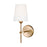 Visual Comfort Studio Baker 1-Lt Wall/Bath Sconce, Brass/Bronze